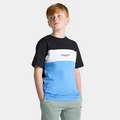 Sonneti Kids'  Boys' Capri Colorblock T-shirt In Black/white/blue