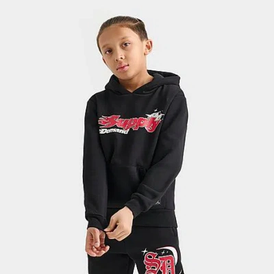 Sonneti Supply And Demand Kids' Martinez Pullover Hoodie In Black