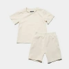 Sonneti Little Kids' London T-shirt And Shorts Set In Ancient Scroll Beige