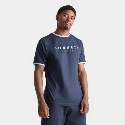 Sonneti Men's Hare Ringer T-shirt In Blue