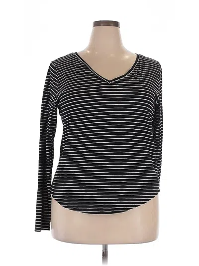 Pre-owned Sonoma Goods For Life 3/4 Sleeve T-shirt In Black