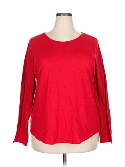 Pre-owned Sonoma Goods For Life 3/4 Sleeve T-shirt In Red