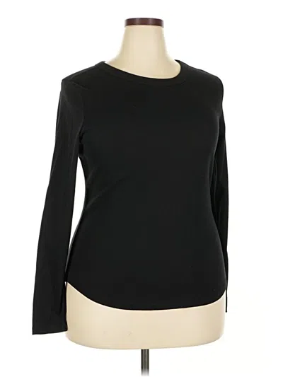 Pre-owned Sonoma Goods For Life 3/4 Sleeve T-shirt In Black