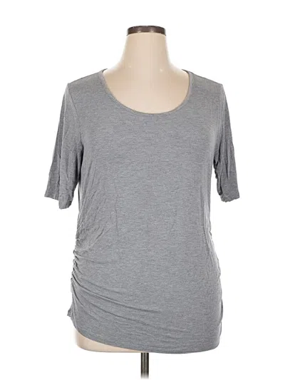 Pre-owned Sonoma Goods For Life 3/4 Sleeve T-shirt In Gray