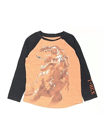 Pre-owned Sonoma Goods For Life Kids' 3/4 Sleeve T-shirt In Orange