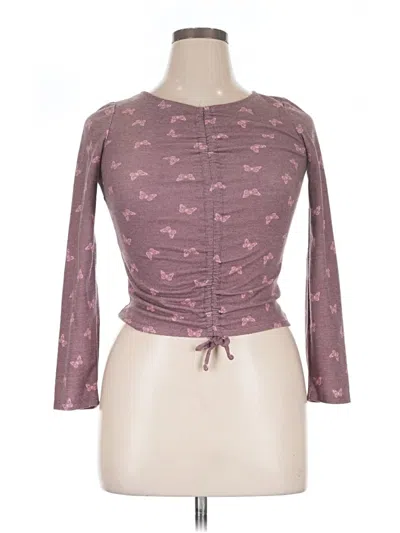 Pre-owned Sonoma Goods For Life 3/4 Sleeve T-shirt In Pink
