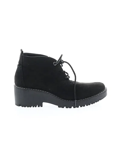 Pre-owned Sonoma Goods For Life Ankle Boots In Black
