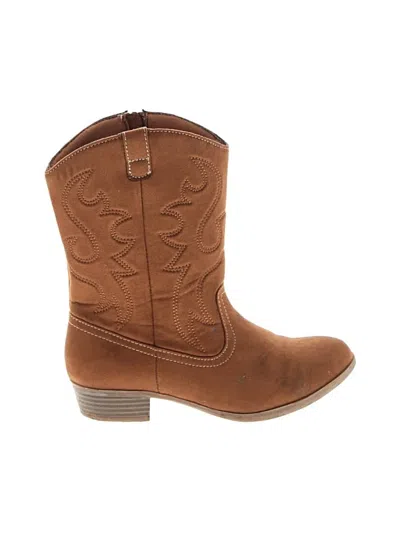 Pre-owned Sonoma Goods For Life Ankle Boots In Brown