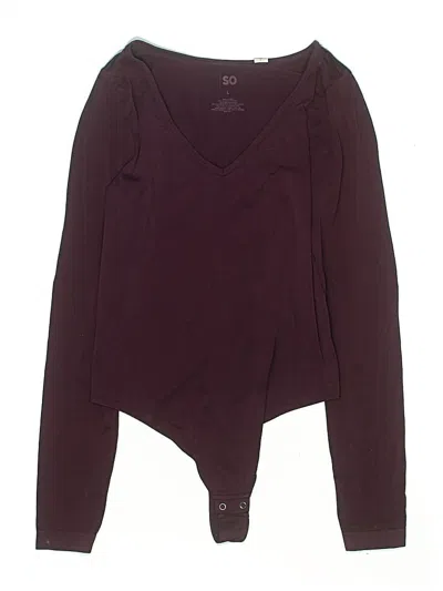 Pre-owned Sonoma Goods For Life Bodysuit In Burgundy