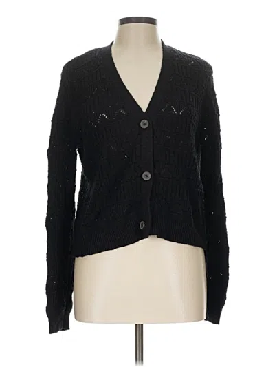 Pre-owned Sonoma Goods For Life Cardigan Sweater In Black