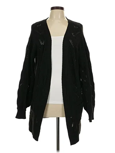 Pre-owned Sonoma Goods For Life Cardigan Sweater In Black