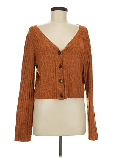 Pre-owned Sonoma Goods For Life Cardigan Sweater In Brown
