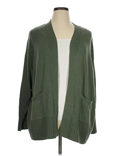 Pre-owned Sonoma Goods For Life Cardigan Sweater In Green
