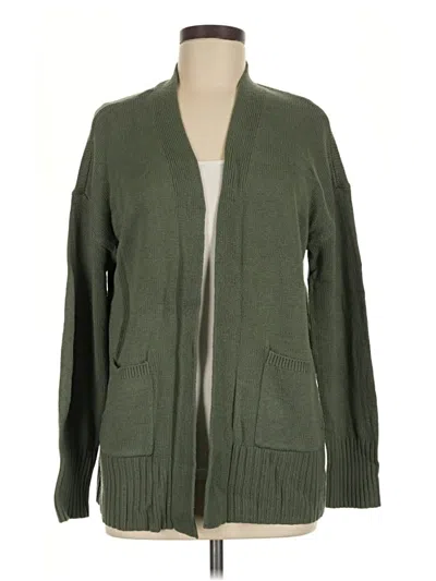 Pre-owned Sonoma Goods For Life Cardigan Sweater In Green