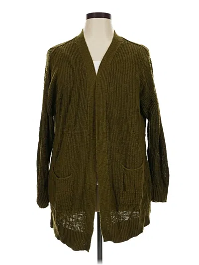 Pre-owned Sonoma Goods For Life Cardigan Sweater In Green