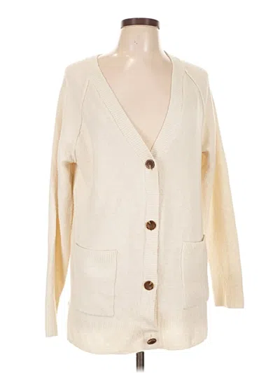 Pre-owned Sonoma Goods For Life Cardigan Sweater In Ivory