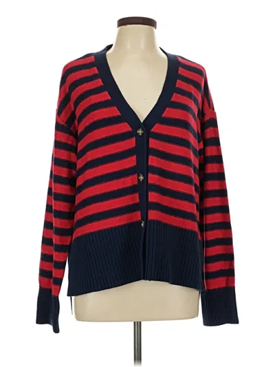 Pre-owned Sonoma Goods For Life Cardigan Sweater In Red