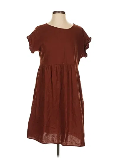 Pre-owned Sonoma Goods For Life Casual Dress In Brown