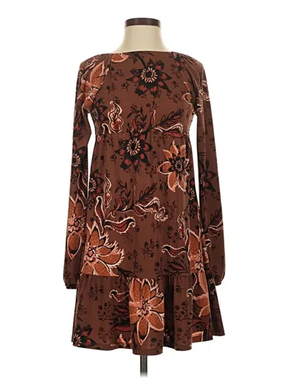 Pre-owned Sonoma Goods For Life Casual Dress In Brown