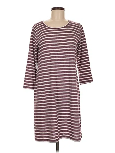Pre-owned Sonoma Goods For Life Casual Dress In Burgundy
