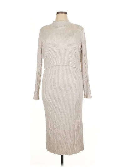 Pre-owned Sonoma Goods For Life Casual Dress In Gray