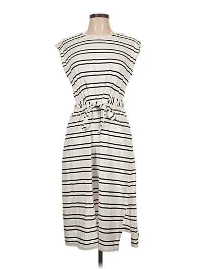 Pre-owned Sonoma Goods For Life Casual Dress In White