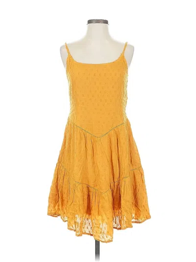 Pre-owned Sonoma Goods For Life Casual Dress In Yellow