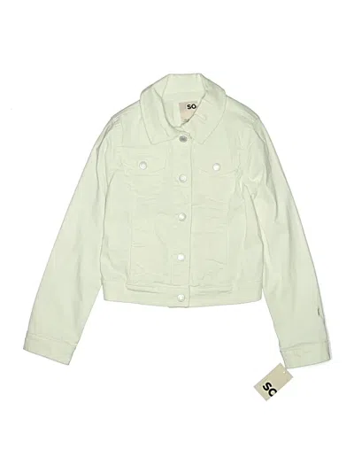 Pre-owned Sonoma Goods For Life Kids' Denim Jacket In Green