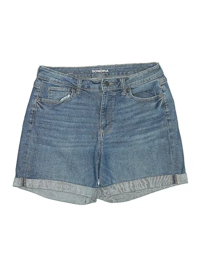 Pre-owned Sonoma Goods For Life Denim Shorts In Blue