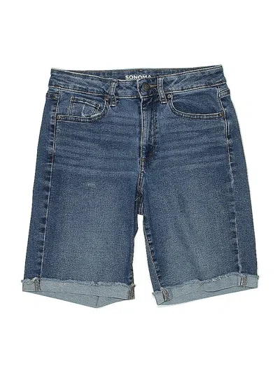 Pre-owned Sonoma Goods For Life Denim Shorts In Blue