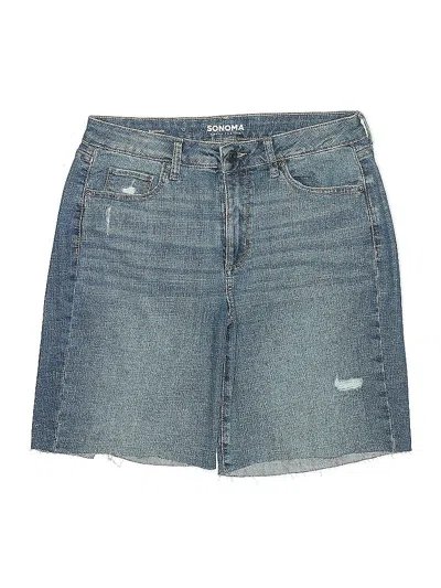 Pre-owned Sonoma Goods For Life Denim Shorts In Blue