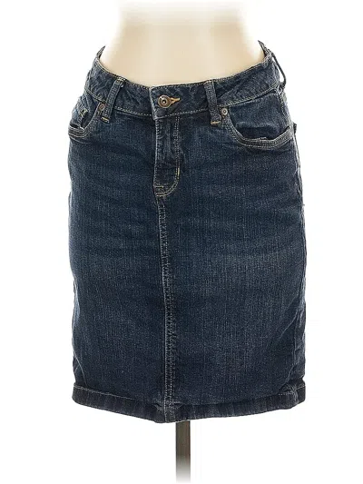 Pre-owned Sonoma Goods For Life Denim Skirt In Blue