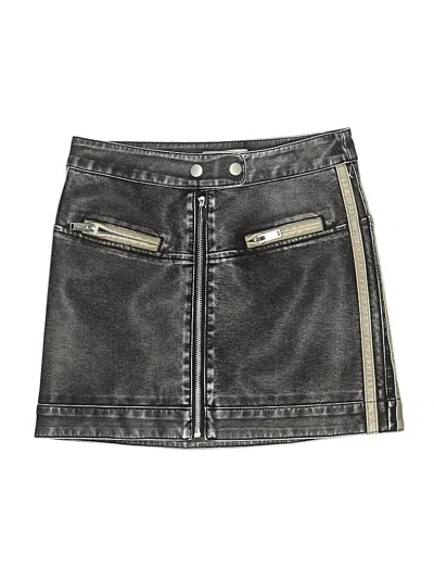 Pre-owned Sonoma Goods For Life Denim Skirt In Gray