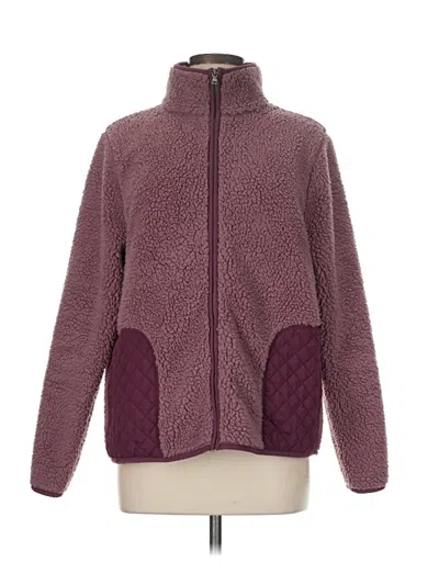Pre-owned Sonoma Goods For Life Fleece Jacket In Purple