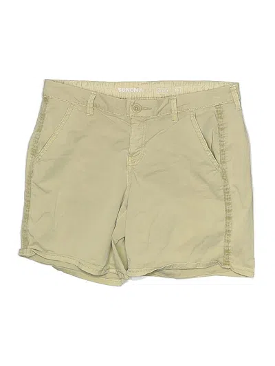 Pre-owned Sonoma Goods For Life Khaki Shorts In Brown