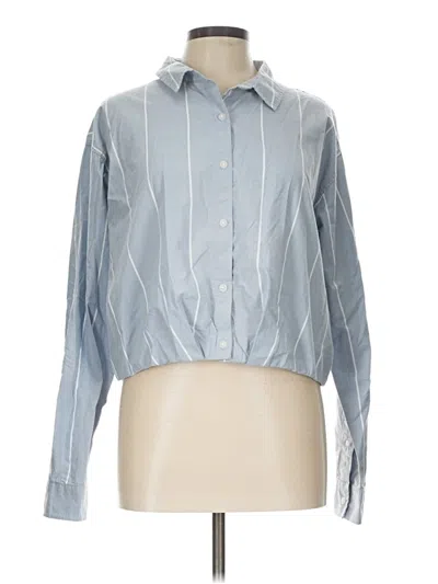 Pre-owned Sonoma Goods For Life Long Sleeve Blouse In Blue