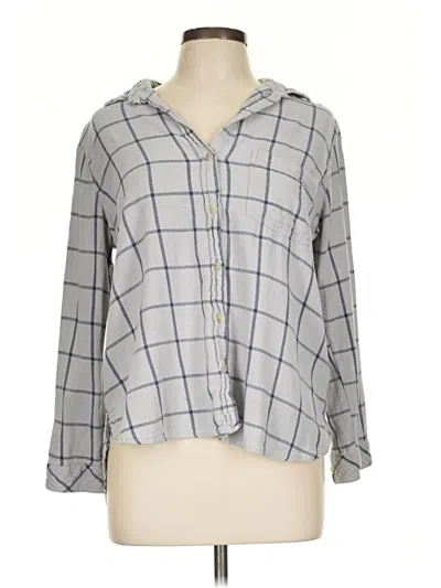 Pre-owned Sonoma Goods For Life Long Sleeve Blouse In Gray