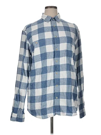 Pre-owned Sonoma Goods For Life Long Sleeve Button Down Shirt In Blue