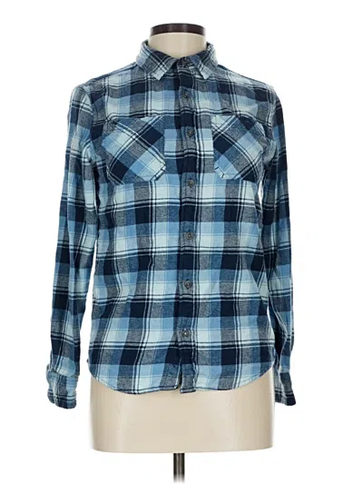 Pre-owned Sonoma Goods For Life Long Sleeve Button Down Shirt In Blue