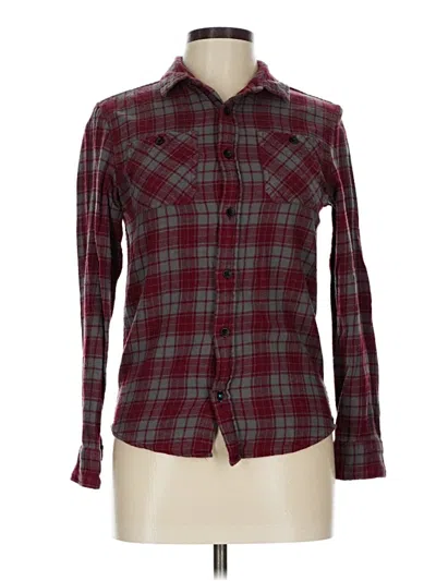 Pre-owned Sonoma Goods For Life Long Sleeve Button Down Shirt In Burgundy