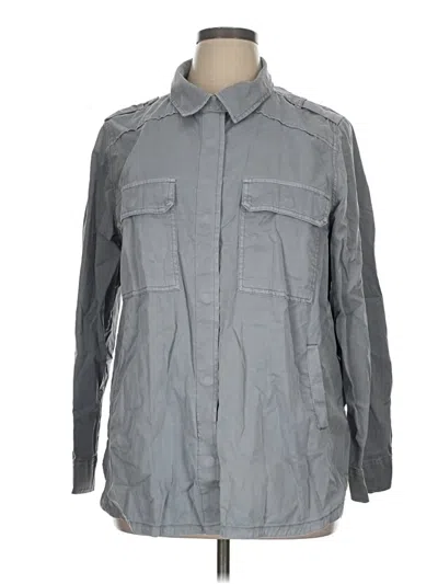 Pre-owned Sonoma Goods For Life Long Sleeve Button Down Shirt In Gray