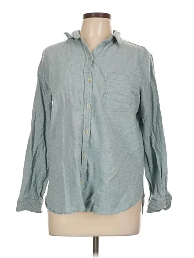 Pre-owned Sonoma Goods For Life Long Sleeve Button Down Shirt In Gray