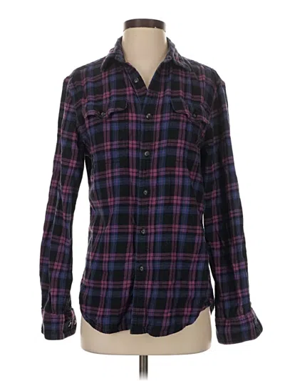 Pre-owned Sonoma Goods For Life Long Sleeve Button Down Shirt In Purple
