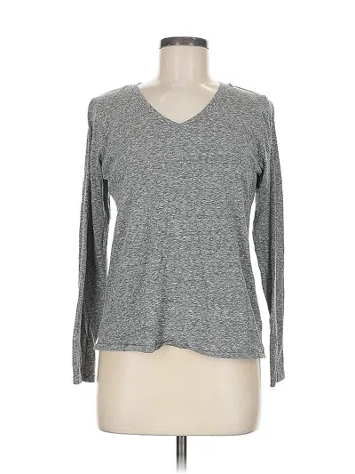 Pre-owned Sonoma Goods For Life Long Sleeve T-shirt In Gray