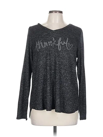 Pre-owned Sonoma Goods For Life Long Sleeve T-shirt In Gray