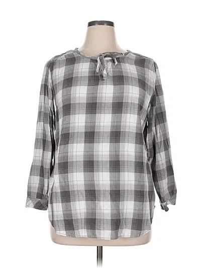 Pre-owned Sonoma Goods For Life Long Sleeve T-shirt In Gray