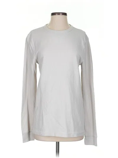 Pre-owned Sonoma Goods For Life Long Sleeve T-shirt In Silver