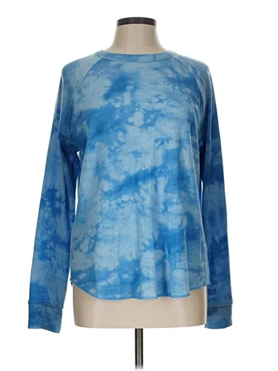 Pre-owned Sonoma Goods For Life Long Sleeve T-shirt In Blue
