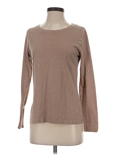 Pre-owned Sonoma Goods For Life Long Sleeve T-shirt In Brown