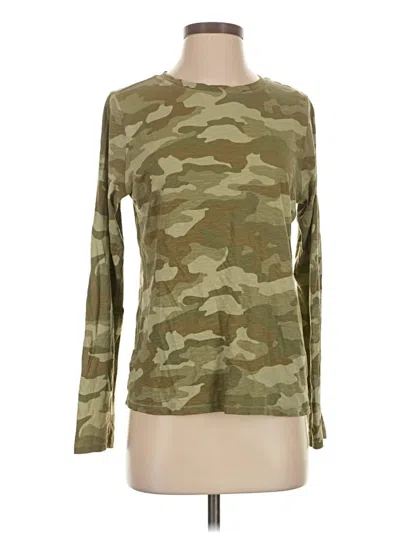 Pre-owned Sonoma Goods For Life Long Sleeve T-shirt In Green